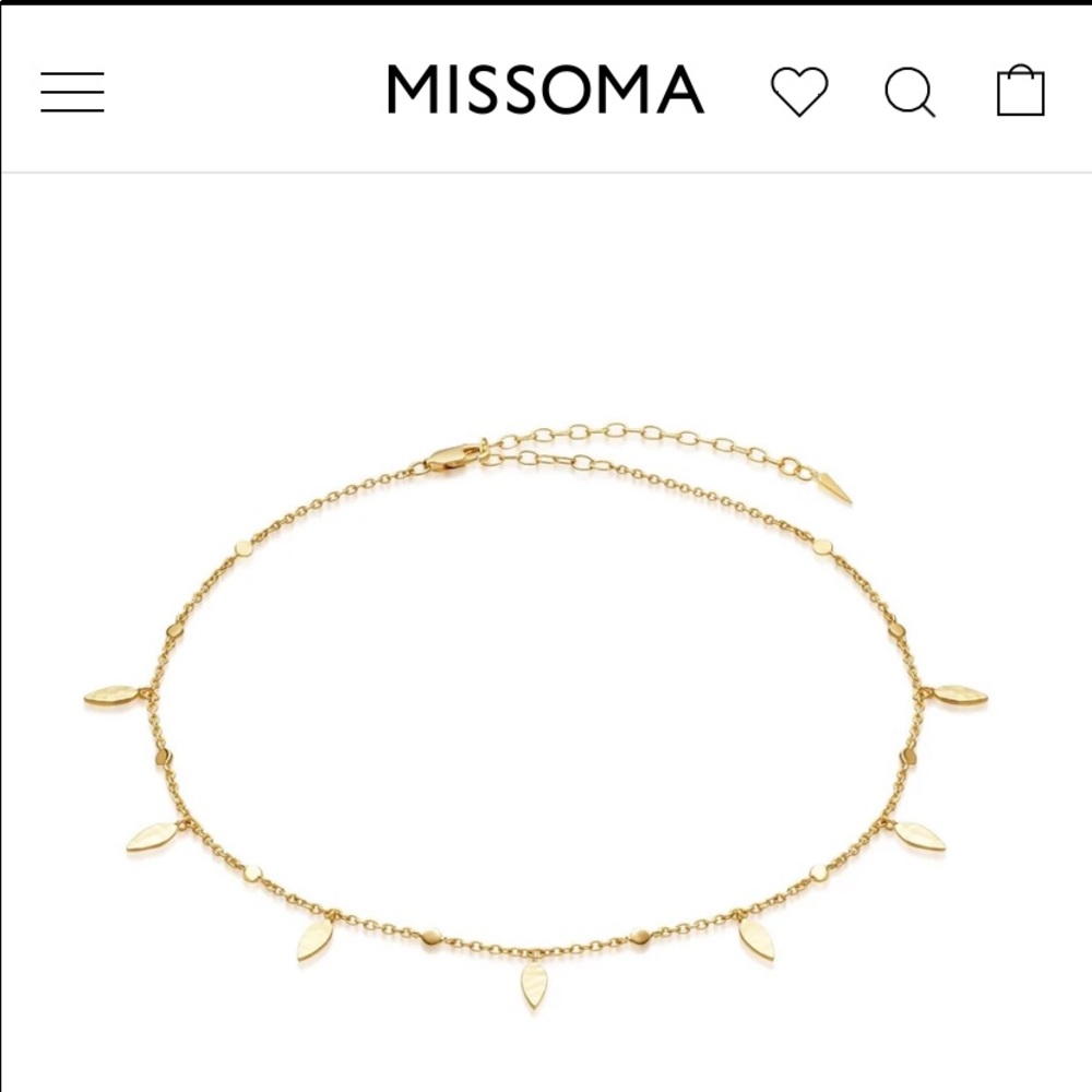 MISSOMA Leaf Charm Choker